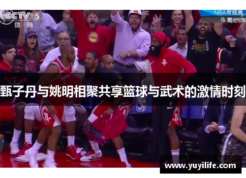 甄子丹与姚明相聚共享篮球与武术的激情时刻
