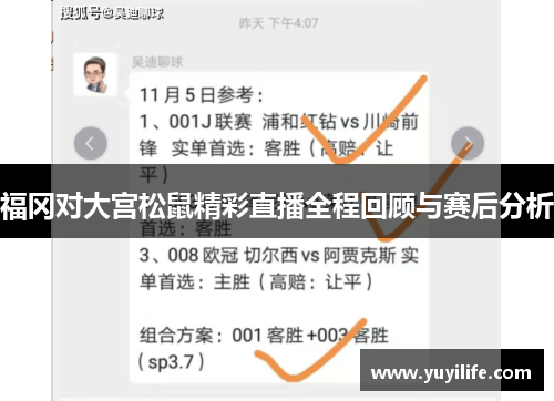 福冈对大宫松鼠精彩直播全程回顾与赛后分析